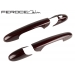 FIAT 500 Door Handles by Feroce - Carbon Fiber - Red Candy